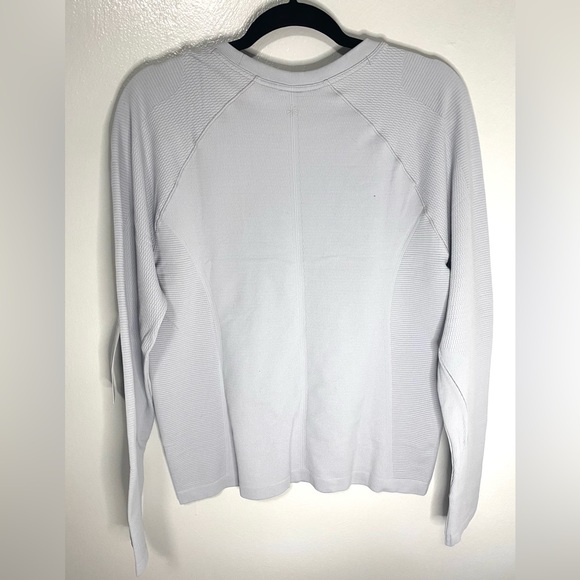 NWT Athleta Flurry Seamless Crewneck Top Gray Size XL - Picture 2 of 5